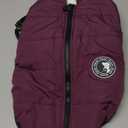 Aiboria Dog Jackets Coat for Winter Windproof Waterproof Skiing Dog Vest Fleece Warm Chest Strap Belt Purple Large