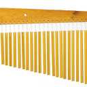 36-Bar Aluminum Chimes Percussion Instrument for Drum Set, Wooden Frame Wind Chime Bar for Stage, Studio & Classroom  Musical Percussion Chime for Drummers