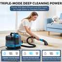Hausmeister Hydroflex Pro Steam Portable Carpet Spot Cleaner with Steam, 1600W Upholstery Cleaner Machine, 18KPa Strong Suction, Cold/Hot/Steam Modes, Self-Cleaning, for Couch, Car Seats & Rugs