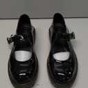 Mary Jane Shoes Women Flats Black Non Slip Platform Mary Janes for Womens Cute Ladies School Work Casual Maryjane Shoes Womens (9.5)