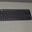 Logitech Wireless Touch K400 Plus With 3.5-inch Multi-Touch Touchpad, Quiet Keys, 33 ft. Range, Plug-and-Play