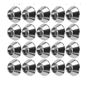 6061 Aluminum Gasket M2 M3 M4 M5 M6 M8 Cylindrical Head Bolt Washers Cup Screws Cap for Drones, Toys, Models, DIY Parts Pack of 20 (Silver, M6