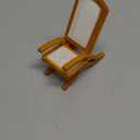 Dollhouse Furniture Beach Chair Miniature Wooden Longue Chair Model 1:12 Scale Simulated Chair Vintage Style for Mini House Accessory Living Room Garden Fairy Ornaments