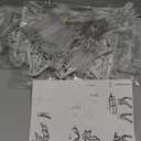 Pre-Lit Outdoor Christmas Deer Family Set, 2D Lighted Reindeer Decoration, 60 LED Warm White Lights, 3-Piece, Waterproof,Battery Powered for Indoor Outdoor Yard Display (A)