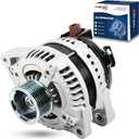 New Alternator Fits for 2008 2009 2010 2011 2012 Honda Accord 2.4L L4, 2009 2010 2011 2012 2013 2014 Acura TSX, Replace 11390N, 1042105890, 12870, 130Amp, IF, 7-Groove, CW, 2.4L
