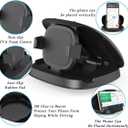 JOYEKY Cell Phone Holder for Car, Vertical Horizontal Car Phone Mount with 360 Rotate Dashboard Cradle Compatible iPhone Samsung Galaxy Android Smartphones, GPS Devices
