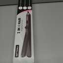 360 Airflow Styler Curling Iron - 1.25 Inch Hair Straightener and Curler 2 in 1 with Vented Cool Air to Lock in Style, Extra Long Flat Iron Curling Wand, 5 Temps & Dual Voltage for Travel (Black)