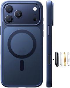 TORRAS Stronger Magnetic & Shockproof for iPhone 17 Pro Max Case Deep Blue