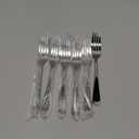 HornTide 6-Piece Dinner Forks Set 4 Tines Table Fork Flatware Stainless Steel Mirror Polishing 7-Inch 18cm