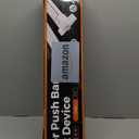 BEAMNOVA Vertical Rod 27.5 Inch Door Panic Bar Exit Device Commercial Door Push Bar Lock Set Gate Roller Strike Plate End Cap Emergency Accessories Metal Parts, Black