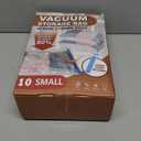 10 Small Vacuum Storage Bags with Travel Hand Pump, Small Vacuum Seal Bags for Clothing, Space Saver Bags for Clothes