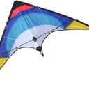 HENGDA KITE-Upgrade Star Rhyme 48 Inch Dual Line Stunt Kite for Kids and Adults,Outdoor Sports,Beach and Fun Sport Kite,Handle,Line,and Bag Included