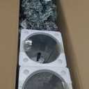 2-Pc Potted Artificial Snow-Flocked Slim Christmas Tree Set