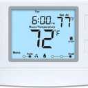 Programmable Thermostat for House, 1 Heat/1 Cool, Extra Large Display, White Backlight