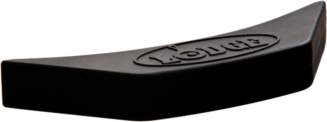 Lodge Silicone Assist Handle Holder - Dishwasher Safe Hot Handle Holder Designed for Traditional Cast Iron Dual Handle Products - Reusable Heat Protection Up to 450 - Black (1 Count (Pack of 1))