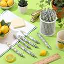 Sayglossy 36 Pcs Italian Lemon Gifts Bulk Ballpoint Pens in Black Ink Amalfi Coast Souvenir Retractable Pens Italian Gifts for Women Girls Students Graduation Birthday Lemon Party Favors