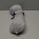 1 Pc Neck Pillow for Recliner Headrest Pillow Bone Shaped Chair Plush with Adjustable Strap Neck Support and Pain Relief Curve Head Cushion for Car Travel Airplane (Grey)