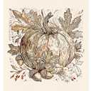 FDHSPAAM Vintage Fall Pumpkin Maple Leaf Wall Art Decor, Farmhouse Fall Decor, Rustic Pumpkin Maple Leaf Autumn Wall Art Posters for Home Bedroom Living Room, 12x16 Inch