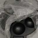 WUWEOT Aebleskiver Pan, Non Stick Appe Grill, 3.15" Appam Maker Griddle, Aluminum Pancake Octopus Ball Half Sphere Pan with 2 Side Handle and Glass Cover Lid