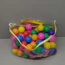 Ball Pit Balls Phthalate Free BPA Free Crush Proof Plastic - 7 Bright Colors in Reusable Play Toys for Kids with Storage Bag