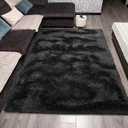 Fluffy Area Rug 4'x6' - Soft and Comfortable 1.4 inch Microfiber High Plush Rug - 8mm Thickened Memory Foam Soundproof Living Room Rug - Antislip Fuzzy Carpet for Bedroom