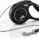 FLEXI New Classic Cord Retractable Cat Leash - X-Small  10 ft., Black | Tangle-Free Pet Walking Leash with One-Handed Brake, Pause, Lock | German Quality Product