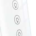 MOES WiFi RF Smart Light Dimmer Switch, Smart Life/Tuya APP Relay Status Backlight Switch Off RF Remote Control Voice Compatible with Alexa Google Assistants, White Touch