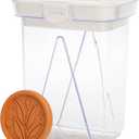 Goodful Brown Sugar Saver and Softener Disc with Airtight Storage Container, Multiple Uses for Food Storage Containers, Reusable and Food Safe, 1-Quart Container with Sugar Saver Disk