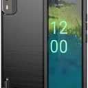 Sidande Case for Nokia C12/ Nokia C12 Pro/ Nokia C12 Plus Case, Ultra Slim Phone Cover with Shock-Absorption Carbon Fiber TPU Rubber Protective Cases for Nokia C12 Black