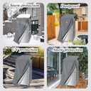 Refrigerator Cover, Waterproof & Dustproof Cover for Protecting Upright Freezers-Suitable for Cold Rooms,Grey (24"W x 26"D x 60"H)