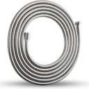 OFFO Shower Hose, 236 in Kink Free Stainless Steel Extra Long Shower Hose Replacement, Flexible Handheld Shower Head Hose Extension for Pet Bathing Cleaning, Nickel Gray