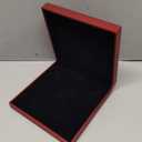 Large Velvet Jewelry Set Gift Box, Necklace Box With LED Light, Elegant Velvet Gift Box For Bracelet Necklace Earring Ring (Red)