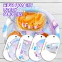 Grencian 96Pcs 18th Birthday Decorations Iridescent 18th Birthday Party Plates Disposable Happy 18 Bir-thday Paper Tableware Set for Teen Girls 18 Years Old Party Supplies Serves 24