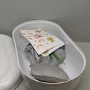 Pet Casket, ABS Plastic Pet Coffin with Paw Design for Burial of Cats and Dogs (White, Large)