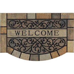 CHICHIC Entrance Door Mat Large 24 x 36 Inch Entry Way Doormat Front Door Rugs Outdoors Heavy Duty Welcome Mat, Non Slip Rubber Back Low Profile for Garage, Patio, High Traffic Area, Vine