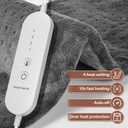 Heating Pad for Back Pain Relief & Period Cramps,12x24 Inches,XL Heating Pad for Shoulder and Neck,with 4 Temperature Controllers | Auto Shut-Off | Dry/Moist Heat Therapy, Gift for Women Men, Gray