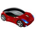 Usbkingdom 2.4GHz Wireless Mouse Cool 3D Sport Car Shape Ergonomic Optical Mice with USB Receiver for PC Laptop Computer Women Small Hands (Red)