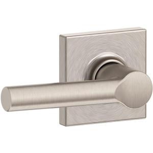 SCHLAGE F10 BRW 619 COL Collins Trim Broadway Hall and Closet Lever, Satin Nickel