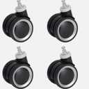 Luggage Wheels Replacement - Our Suitcase Replacement Wheels are Only Designed for TILYMOL Luggage, and aren't Compatible with Other Luggage Brands (Black) 4 Pack