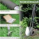 Weeder, 52" Long Metal Handle Weed Puller Tool with 4 Stainless Steel Claw, Weeding Tool for Lawn and Garden, Easily Remove Weeds Without Bending, Pulling, or Kneeling.