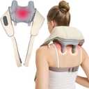 2026 Upgraded 4D Wireless Deep Tissue Kneading Neck Massager with Heating Function,Shiatsu and Shoulder Massager Pillow,Back and Leg Pain Relief,Body Muscle Pain Relief,Mothers Day Gifts for Mom Wife