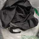 84 Inch Round Patio Furniture Covers with Support Pole, 800D Heavy Duty Waterproof Tear-Resistant Polyester Round Outdoor Table Cover Black