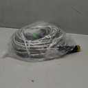 75Ft Metal Garden Hose durable stainless steel Water Hose, flexible, lightweight hose is resistant to kinks and tangles, With 10-way nozzle, strong 3/4 metal fittings, and a Stop Valve (Silver)