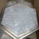 Cylinder Pedestal Stands for Party, 3 PCS Hexagon Gold Metal Plant Round Cylinder Stands for Party Flowers, Display Pedestal Stand Cylinder Tables for Vases Birthday Party Backdrop Decorations