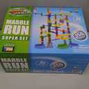 Marble Genius Marble Run - 150 Complete Pieces Maze Track Toys for Adults, Teens, Toddlers & Kids Aged 4-8 Years Old, (85 Translucent Marbulous Pieces + 65 Glass-Marble Set), Super Set