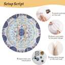 7 Pieces Plate Hangers for Wall 16-20 Inch, Stainless Steel Invisible Wire Decorative Plate Hanger Adjustable and Stretchable,with Metal Hooks for Wall Displaying Plates Decorative & Arts(Gold)