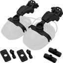 HEARFALCOM Tactical Helmet ARC Rail Adapter Accessories - Compatible with Walker's Razor Earmuffs (black)