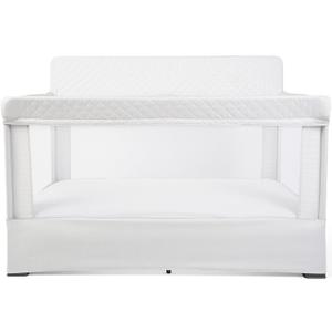 Baby Delight Lunaire Full Size Crib | Breathable Mesh Baby Crib | Tool-Free Assembly Baby Bed | Driftwood Grey