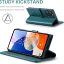 Wallet Case for iPhone 16 Pro Max, RFID Blocking Credit Card Holder, PU Leather Folio Flip Kickstand Protective Shockproof Cover for Apple 16 pro Max (Green, for iPhone 16 Pro Max - 6.9'')