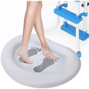 Inflatable Pool Foot Bath Basin, Foot Soaking Bath Basin Foot Bath for Pool Entry Ladder, Pool Foot Wash Basin for Above Ground Swimming Pools Hot Tub Spas, Pool Accessories